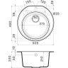 Мойка OMOIKIRI MIYA 50R-EV Tetogranit/эверест 4993510