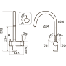Смеситель OMOIKIRI YAMADA-BL-P латунь/черный 4974226